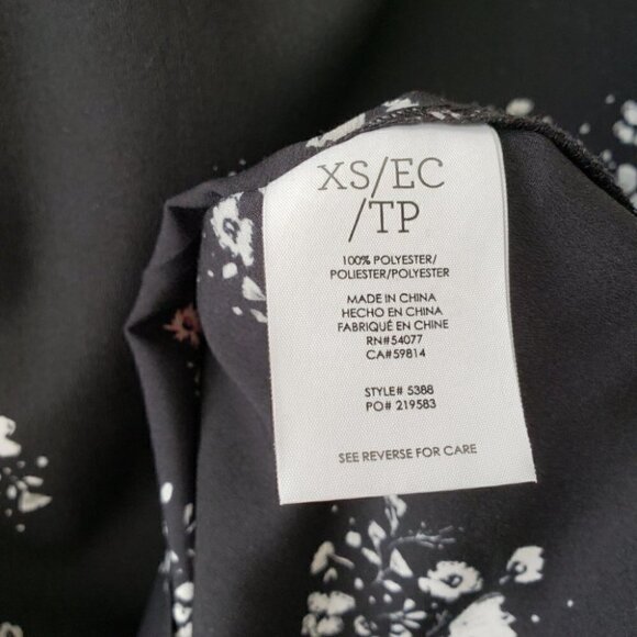 Cabi Misty Sleeveless Ditsy Floral Top Black Multicolour - Picture 5 of 6